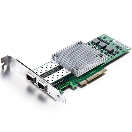Image of 10Gtek 10Gb PCI-E NIC Network Card, with Broadcom BCM57810S Chipset, Dual SFP+ Port, PCI Express Ethernet LAN Adapter Support Windows Server/Windows/Linux/VMware