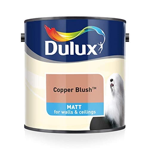 Image of Dulux Matt Emulsion Paint For Walls And Ceilings - Copper Blush 2. 5 Litres