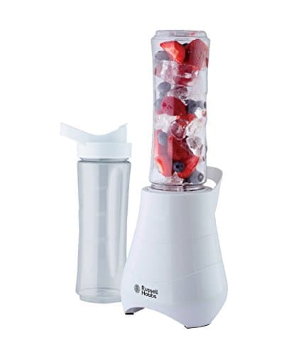 Image of Russell Hobbs Mix & Go Blender, 2 x 600 ml, 300 Watt, White