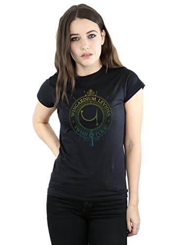 Image of Harry Potter Women's Wingardium Leviosa Spells Charms T-Shirt Small Black