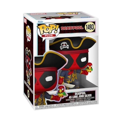 Image of Funko Pop! Plus: Deadpool Literary Classics – Deadpool Long John Silver - Collectable Vinyl Figure - Gift Idea - Official Merchandise - Toys for Kids & Adults - Comic Books Fans