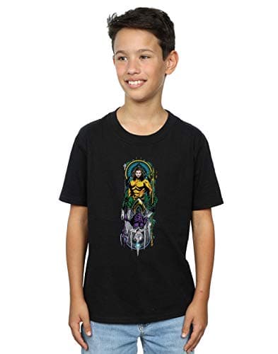 Image of DC Comics Boys Aquaman Ocean Master T-Shirt Black 9-11 Years