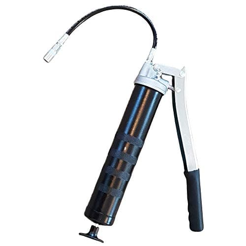 Image of Grease Gun Heavy Duty 10000 Psi Lever Action with Flexible Hose and Coupler, 500cc, for 400g Grease Cartridges or Bulk Loading, by Agri-Linc
