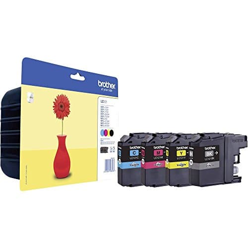 Image of Brother LC-121 Ink Cartridges (Black, Cyan, Magenta, Yellow, MFC-J470DW, MFC-J650DW, MFC-J870DW, DCP-J552DW, DCP-J752DW, Inkjet, Blister Pack)