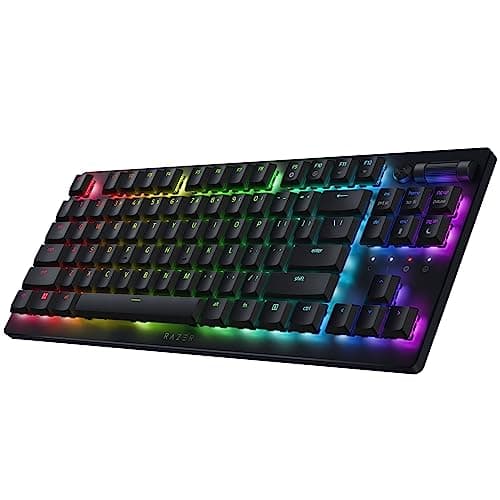 Image of Razer DeathStalker V2 Pro TKL Wireless Gaming Keyboard: Linear Red Switches - HyperSpeed Wireless & Bluetooth 5.0 - Up to 200 Hrs - Durable Coated Keycaps - Chroma RGB