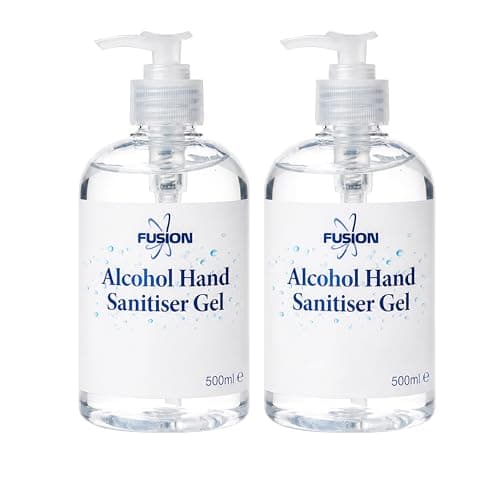 Image of Alcohol Hand Sanitiser Gel 500ml - Fast Drying Antibacterial Hand Gel with Pump, Professional Hygiene Solution for Home, Office & Workplace (2 Pack)