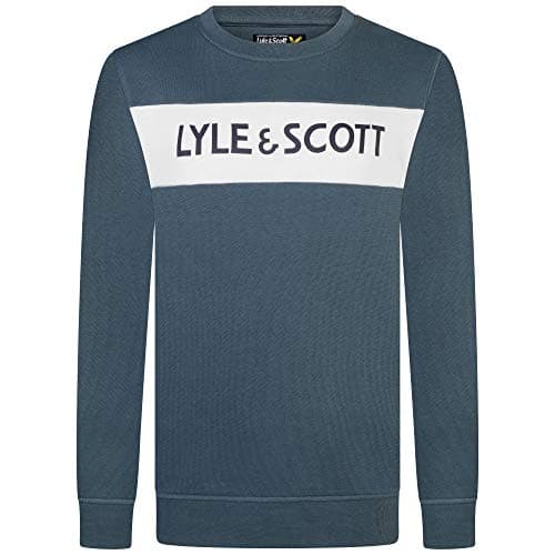 Image of Lyle & Scott Boys Crew Neck Sweatshirt Jumper (Orion Blue) 8-9 Years
