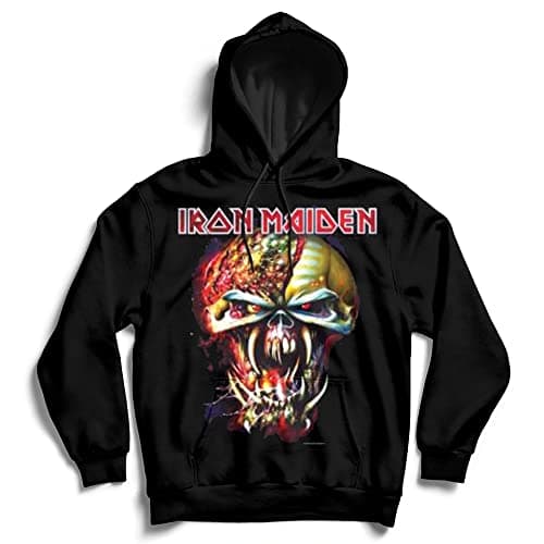 Image of Iron Maiden Men Final Frontier Big Head Hoodie, Black, Medium
