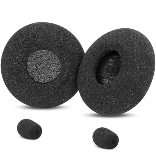 Image of Earpads Compatible with Jabra Biz 2300 USB Duo/Biz 2300 QD/Biz 2300 USB MS Headset Replacement Ear Cushions Spong Foam Covers Accessories-Black (Not fit Biz 2400/1500)