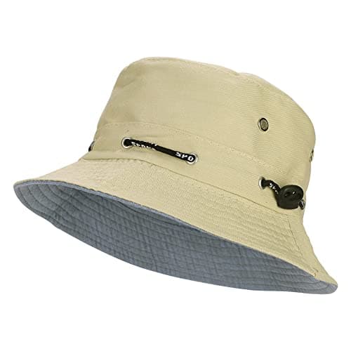 Image of ITODA Bucket Cap Wide Brim Sun Hat UPF50+ Summer Beach Hat Women Men Fishing Hats Sunbonnet Foldable Glacier Cap Lightweight Outdoor Sun Protection Hats for Fishing Hiking Traveling Vocation Beige
