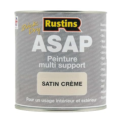 Image of Rustins ASAP 500ml Quick Dry Multi Media Paint Indoor Outdoor Cream