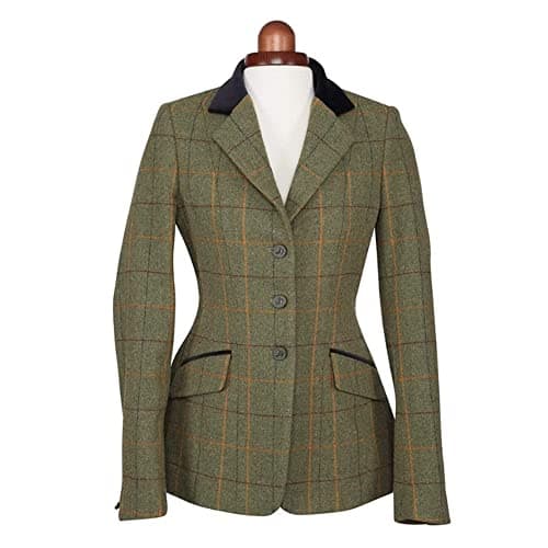Image of Shires Aubrion Saratoga Childs Riding Jacket - Green Check: 30