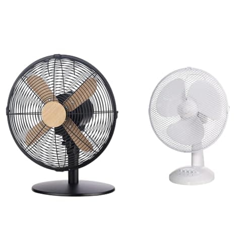 Image of Russell Hobbs RHMDF1201WDB 12 Inch Scandi Electric Desk Fan, 3 Speed Settings & 12" Inch, Lightweight, Portable Desk Fan, 3 Speeds, Wide-Angled Oscillation, Powerful