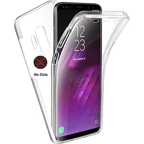 Image of KP TECHNOLOGY Case for Galaxy S9 Plus - (360 Front + Back Protection) Full Complete Protection For Samsung Galaxy S9+ Gel Case (CLEAR)