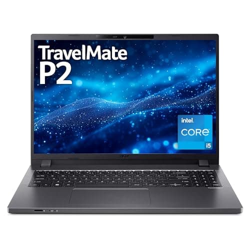 Image of acer TravelMate P2 16 TMP216-51 Commercial Laptop - Intel Core i5-1335U, 16GB, 512GB SSD, Integrated Graphics, 16" WUXGA IPS, Windows 11 Pro, Iron
