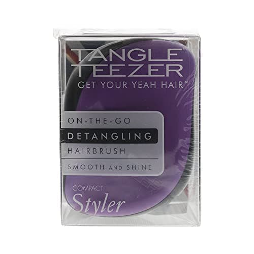 Image of Tangle Teezer Compact Styler Detangling Hairbrush Black Violet