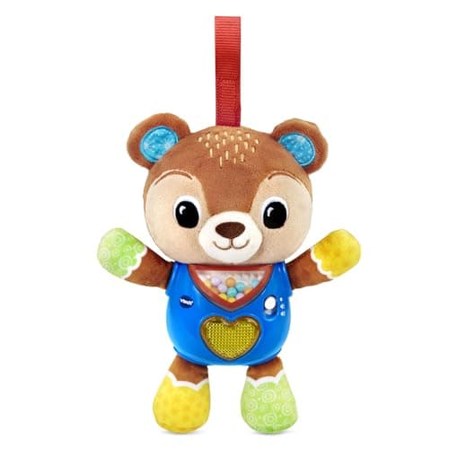 Image of VTech Baby Cuddle and Sing Bear Pram Crib Toy