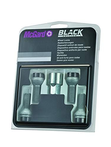 Image of 28018SUB Wheel Locking Bolts SUB (Black) M14x1.5, Ball Seat R13, Shaft Length 26.7 mm, Total Length 46.7 mm, SW17, Key Diameter 25.8 mm