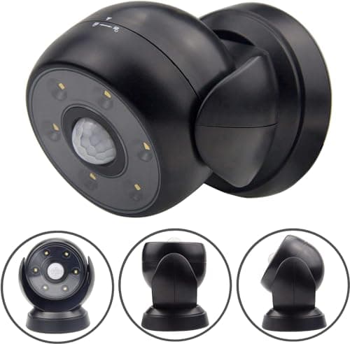 Image of BIGLIGHT Wireless Motion Sensor Floodlight - Outdoor Spotlight, 200 Lumens, Waterproof, Rotatable Wall Light for Driveway, Hallway