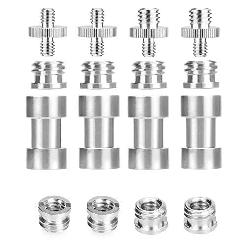 Image of UTEBIT Camera Screw 1/4 to 3/8 Adapter Thread Adapter Set Camera Spigot Convert Mounting Screws Tripod Screw Compatible for Magic Arm Crab Clamp Ball Head Monopod Light Stand Quick Release Plate