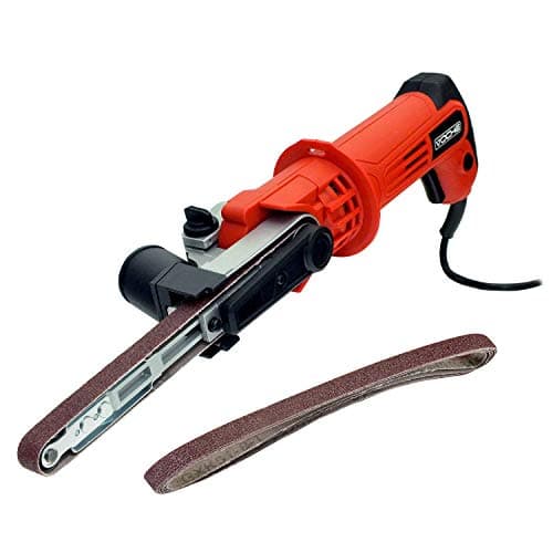 Image of Voche® 260W 13mm Electric Power Belt Finger File Sander with 3 Assorted Grit Sanding Belts