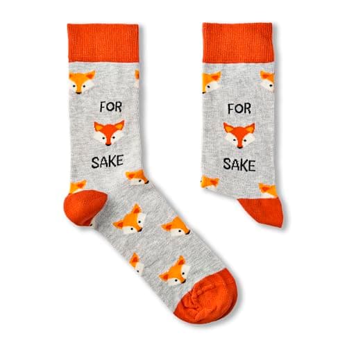 Image of Urban Eccentric Ladies For Fox Sake Socks | Gift | 1 Pair | Cotton Rich | Premium Socks | Novelty | Gifts