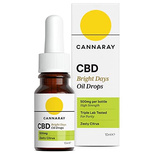 Image of Cannaray CBD Oil Drops – Bright Days, 500mg, Zesty Citrus | High Strength CBD (10ml)