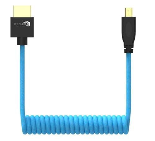 Image of Reflex Camera HDMI to Micro HDMI Cable 1.2m – 4K@60Hz Ultra HD High-Speed Cable for Cameras, Tablets & Laptops, Durable Copper & PVC, Compatible with TVs, Monitors & Projectors