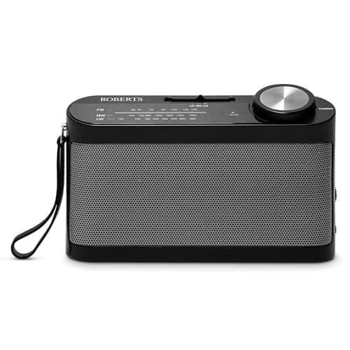 Image of Roberts R9993 Portable 3-Band LW/MW/FM Battery Radio with Headphone Socket - Black