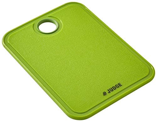 Image of Judge Small Chopping Board for Kitchen, Non-Slip BPA-Free Plastic Cutting Mat & Cutting Board for Kitchen with Hanging Loop & Juice Groove, Dishwasher Safe, 19cm x 14cm
