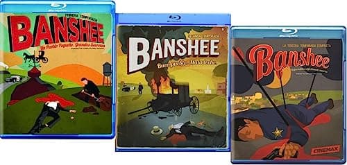Image of Banshee: The First Three Seasons Cinemax TV Show Blu-ray Collection – The Complete First, Second & Third Seasons (Season 1 / Season 2 / Season 3) [Region 1, Spanish Artwork]