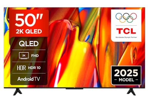 Image of TCL 50V5C-UK 50Inch Full HD Smart QLED Direct LED TV with Android TV and HDR - Compatible with Google Cast and Google Home, Slim Design