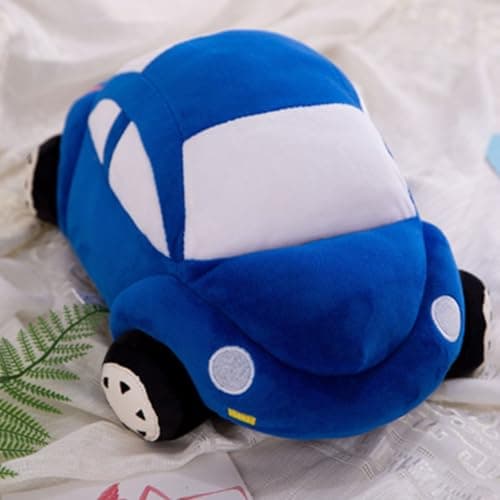 Image of OUKEYI Car Plush Stuffed Cushion Truck Toy Super Cute Car Plush Pillow, Cute Cartoon Throw Pillow To for Little Boys, Girls Great Gift (blue)
