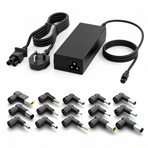 Image of 90W Universal Laptop Charger AC Adapter Replacement for Lenovo HP Dell ASUS Acer Samsung Sony Fujitsu Notebook Ultrabook Chromebook Latitude Inspiron Pavilion Power Supply Cord with 15 Tips
