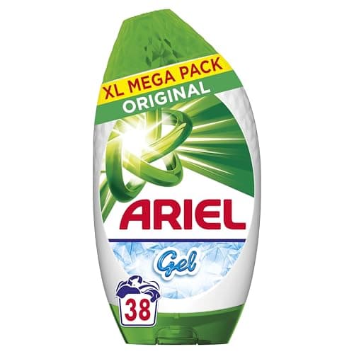 Image of Ariel Washing Liquid Laundry Detergent Gel, 38 Washes, Original, Brrrilliant Stain Removal Even in 15˚C Or 15min