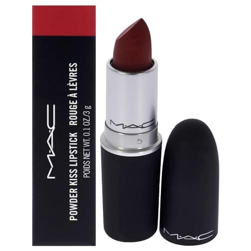 Image of MAC Powder Kiss Lipstick - 935 Ruby New For Women 0.1 oz Lipstick