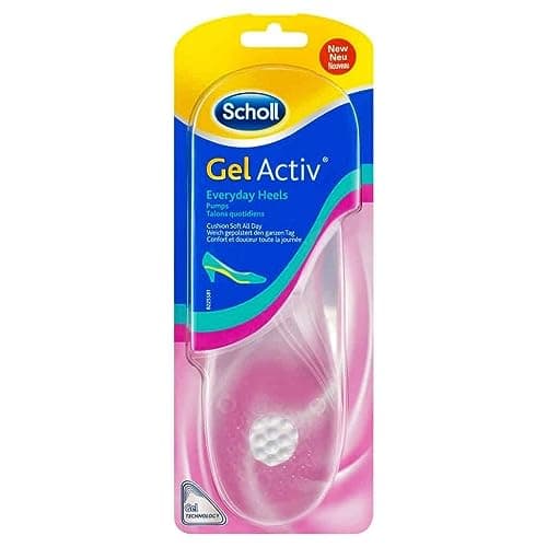 Image of Scholl GelActiv Everyday Heels Insoles - Ultra-Thin, Non-Slip, Gel Heel Insoles for All-Day Comfort - One Size Fits All, 1 Pair
