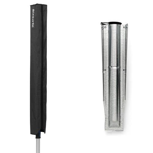 Image of Brabantia Protective Cover for Rotary Dryer Washing Lines with 35 mm Soil Spear - Black