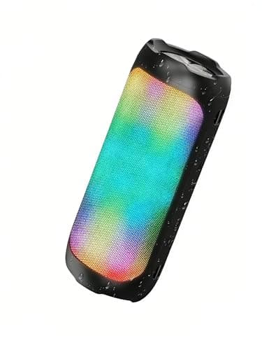 Image of Olutula 30W Portable Bluetooth Speaker, Wireless Speaker Bluetooth, 6 RGB Light Modes, 15H Playtime, Enhanced Bass Sound, IPX5 Waterproof, AUX & TF Card Support, for Outdoor, Party, Travel