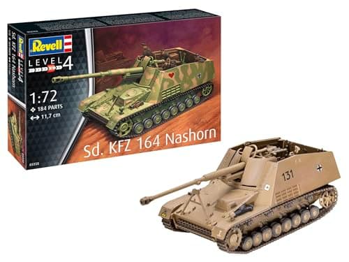 Image of Revell 03358 Sd.Kfz. 164 Nashorn Tank 1:72 Scale Unbuilt/Unpainted Plastic Model Kit