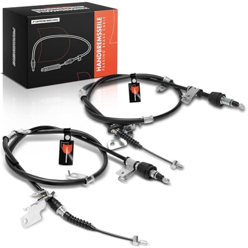 Image of Frankberg 2x Handbrake Cable Handbrake Cable Rear Compatible with Picanto SA 1.0L 1.1L 2004-2011 Replace# K18991, 5976007300, K18992, 5977007300