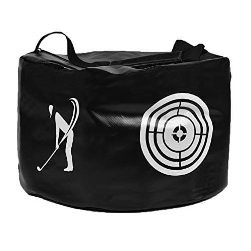 Image of ASENVER Golf Swing Impact Trainer Bag Golf Power Smash Bag (Black)