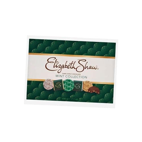 Image of Elizabeth Shaw Mint Collection, Dark & Milk Chocolates, 200g With A Gift Label | Christmas Chocolate | Christmas Chocolate Gifts