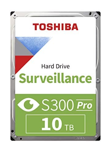 Image of Toshiba S300 PRO 10TB Surveillance 3.5” Internal Hard Drive – CMR SATA 6 Gb/s 7200 RPM 512MB Cache - HDWTA1AUZSVAR