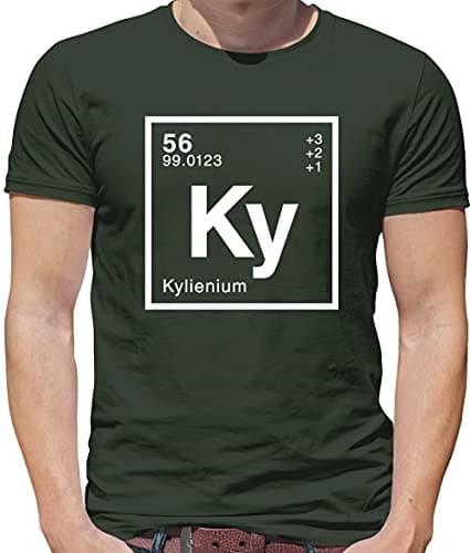 Image of Kylie Periodic Element - Mens T-Shirt - Army - Small Military Green