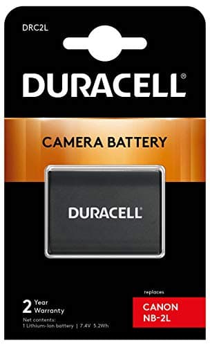 Image of Duracell Premium Analog Canon NB-2L Battery for EOS 350D 400D PowerShot G7 G8 7.4V 650mah