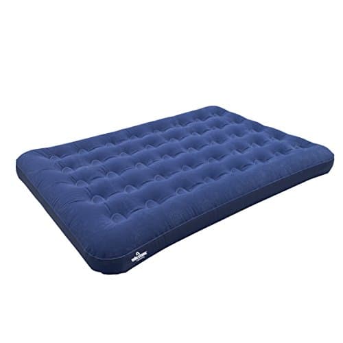 Image of Milestone Camping 88010 Inflatable Flocked Airbed Double Blow Up Mattress/Lightweight Portable Comfortable/Camping, Festivals, Sleepovers, Caravan/Easy Inflate & Deflate/Weatherproof