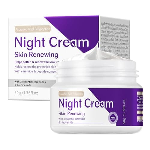 Image of Niacinamide and Peptide Night Cream, Face Moisturising Cream for Overnight Skin Repair