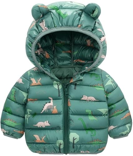 Image of Happy Cherry Baby Winter Coat Warm Outerwear Puffer Jacket Boys 6-12Months