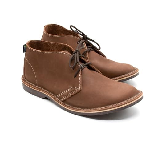 Image of OLD RUGGED Handmade Genuine leather Vellie Chukka Boot, Tan Leather, 11 Women/9.5 Men